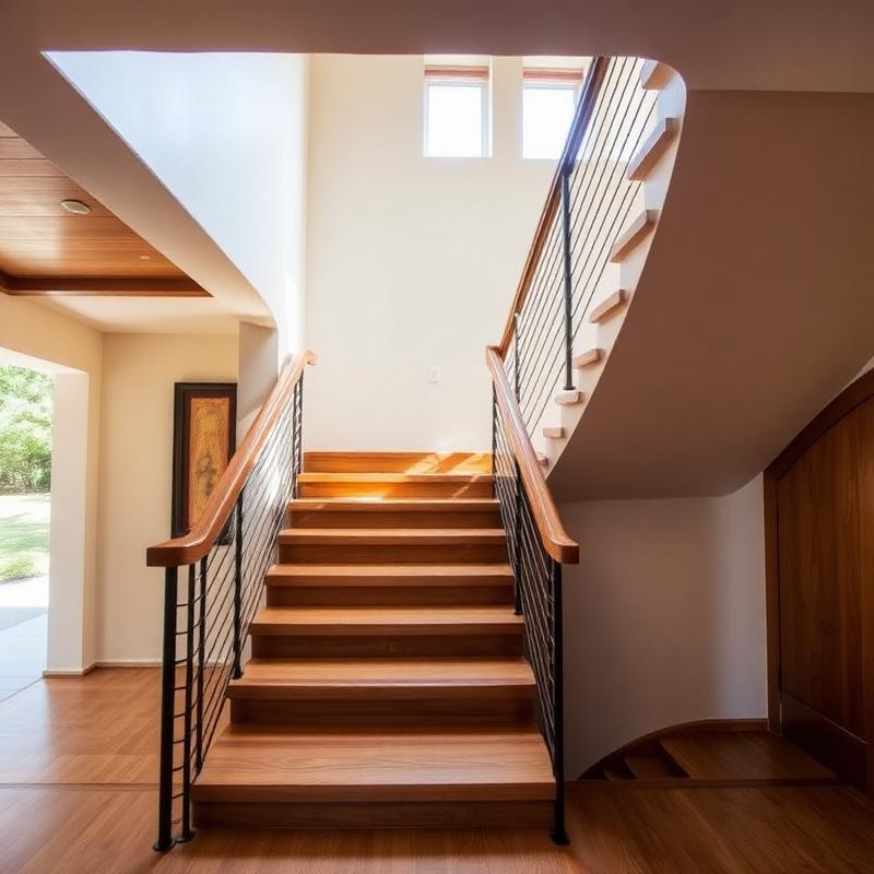 Escalera de roble
