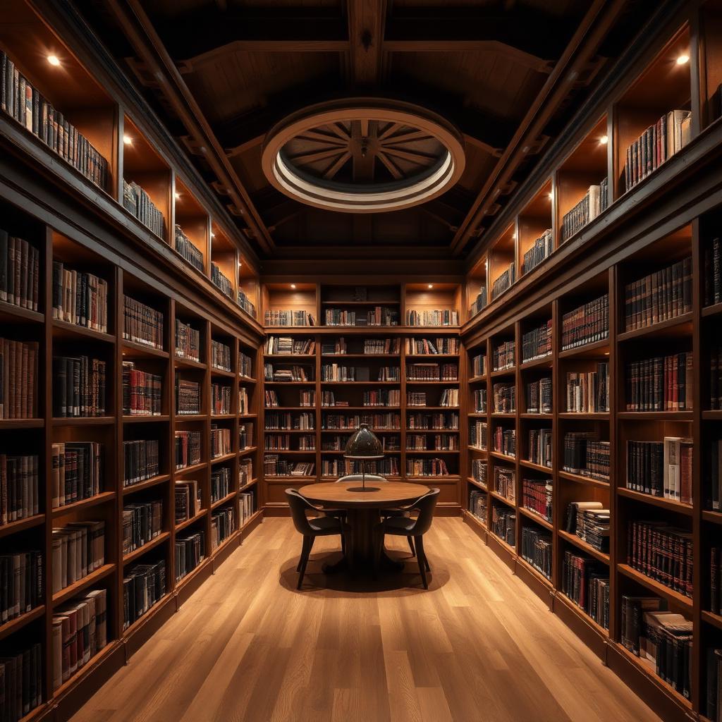 Biblioteca de roble